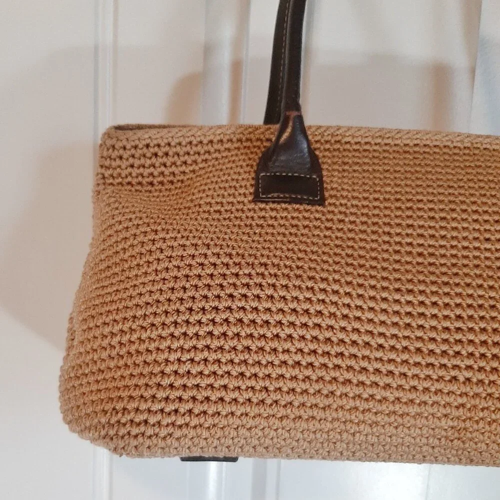 The Sak X Elliott Lucca Woven Nylon & Leather Trim Shoulder Bag